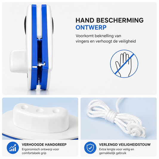 Magnetische Raamreiniger Pro – Dubbelzijdige Glasreiniger